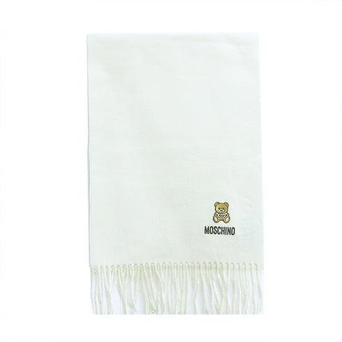 モスキーノ MOSCHINO マフラー レディース M5293 50124 002 アイボリー ホワイト